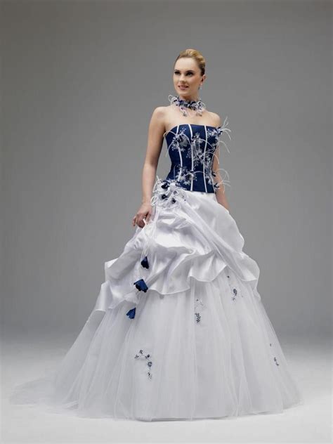 White And Blue Wedding Dress Impressive Dresses Inspiring Ideas