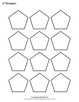Download printable hexagon templates and learn how to quickly cut hexagon templates. Printable Pentagon Templates | Blank Pentagon Shape PDFs
