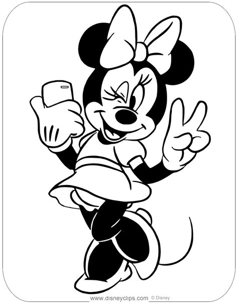 Cute Minnie Mouse Coloring Pages Coloring Pages