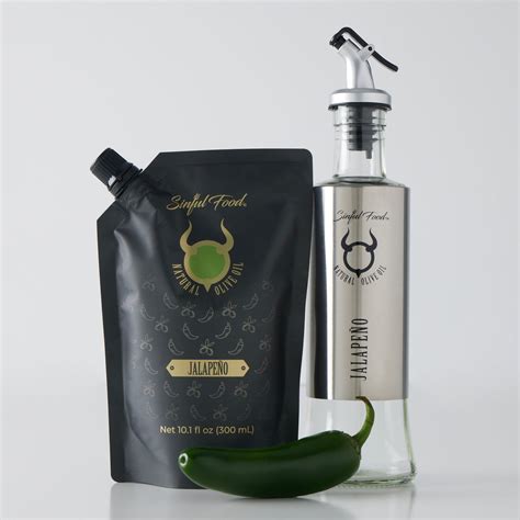 Jalapeno 300ml Refill Bottle Product Refill Sinful Food