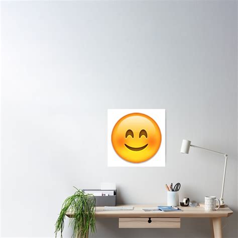 Happy Emoji Poster For Sale By Nojams Redbubble