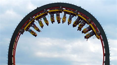 Skyrider Stand Up Roller Coaster On Ride Pov Canadas Wonderland