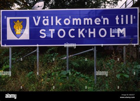 Welcome To Stockholm Sweden Stock Photo 2524454 Alamy
