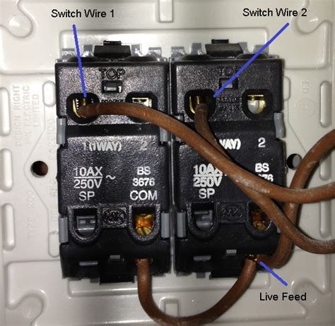 Loop at switch lighting circuits. 2 Gang Light Switch Wiring Diagram Uk