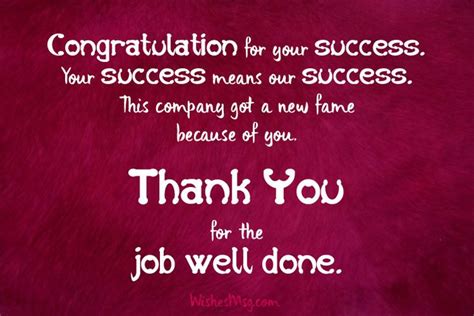 Thank You Messages For Job Well Done Images Thank You Messages Job