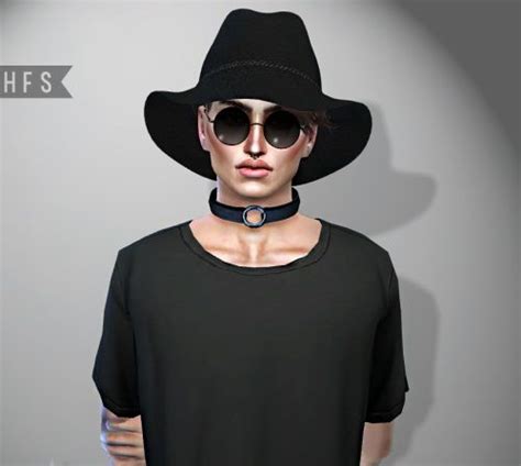Haut Fashion Sims Male Choker Sims 4 Downloads Fashion Sims 4