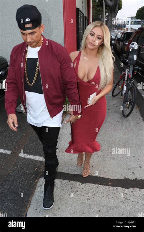 West Hollywood Ca June 14 Aubrey Oday Pauly D Attends The House Of Cb Flagship Store