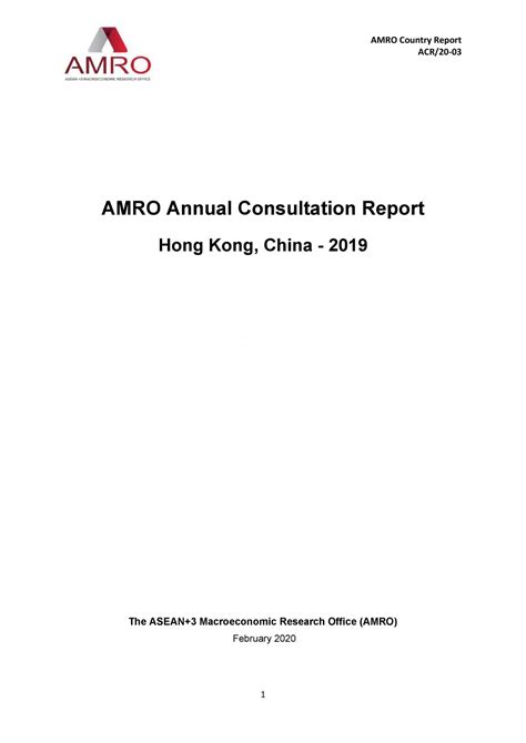 Amros 2019 Annual Consultation Report On Hong Kong China Amro Asia