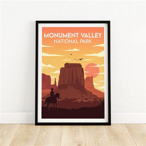 Monument Valley Print National Park Poster Utah Arizona Art Print