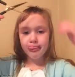 Video Shows Young Girl Attempting To Cut Her Own Hair For
