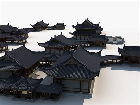 3d Collection Of Chinese Ancient Architecture 1 Turbosquid 2057397