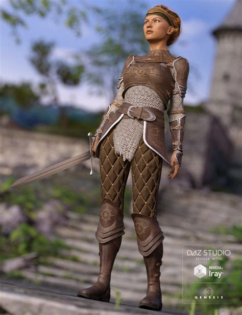 Alicia Armor Outfit For Genesis 3 Females Daz 3d