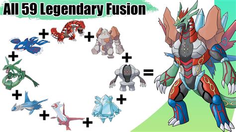 All Legendary Pokémon Fusion By Generation 1 To 8 Youtube