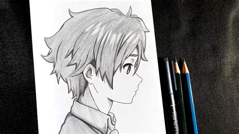 How To Draw Anime Boy In Side View Anime Drawing Tutorial For