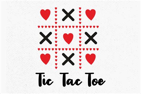 TIC TAC TOE Svg, Valentine TIC TAC TOE Graphic by camelsvg · Creative