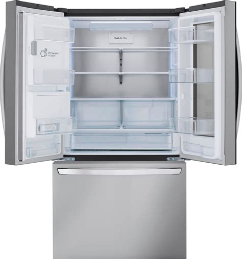customer reviews lg 25 5 cu ft french door counter depth smart refrigerator with instaview