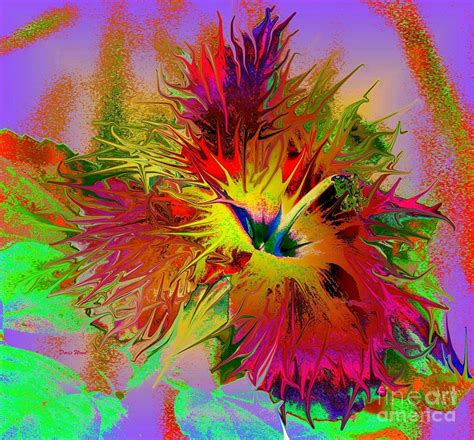 Colorful Hibiscus Digital Art By Doris Wood Fine Art America