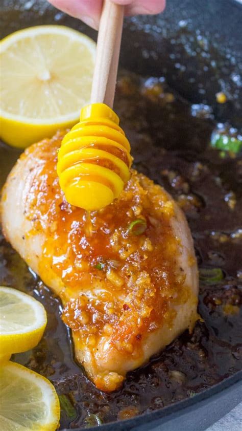 Bake in the preheated oven for 1 1/4 hours (75 minutes), turning every 15 minutes, until the chicken is nicely browned and tender and the juices run clear. Honey Lemon Garlic Chicken is such a juicy and flavor meal ...