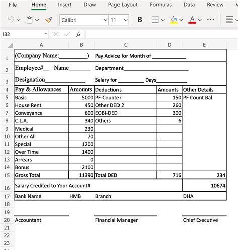salary slip format in pdf excel word word template payroll porn sex picture
