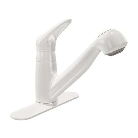 Shop moen kitchen faucets at wayfair for a vast selection and the best prices online. Moen Salora White Pull-out Kitchen Faucet at Lowes.com