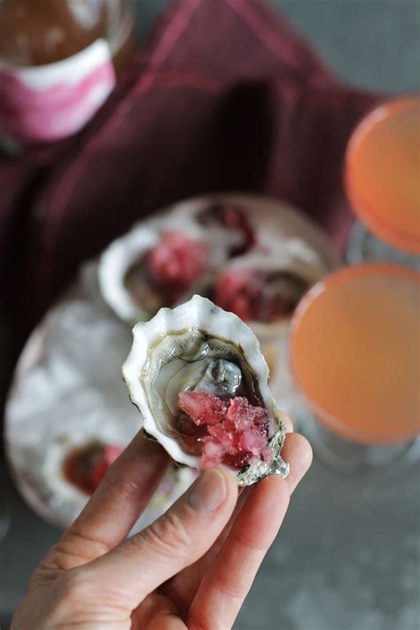 Oysters With Pomegranate Mignonette Granita — Salt And Wind Travel