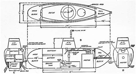 The Parts Of A Model Submarine Submarine Floor Plans Diagram Parts