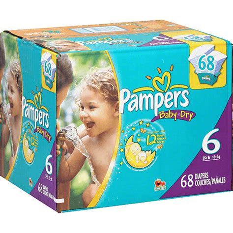 Pampers Baby Dry Size 6 Diapers 68 Ct Box Shop Price Cutter