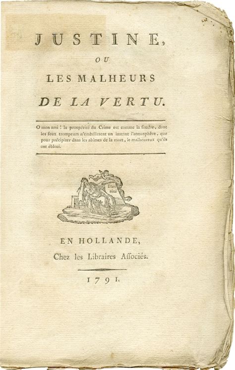 Justine | Donatien Alphonse François Sade, Marquis de | First Edition