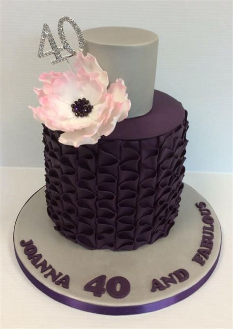 Don't believe her because it's really not true. Ruffle Birthday Cake by Sugar Art by Linda | Elegant ...
