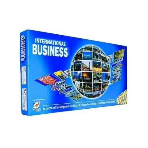 Cardboard Glossy International Business Board Game Number Of Players