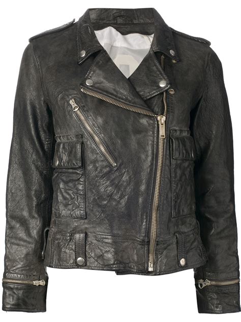 Dresses, shoes, bags, accessories, jackets, jewelry Golden Goose Deluxe Brand Distressed Leather Biker Jacket ...