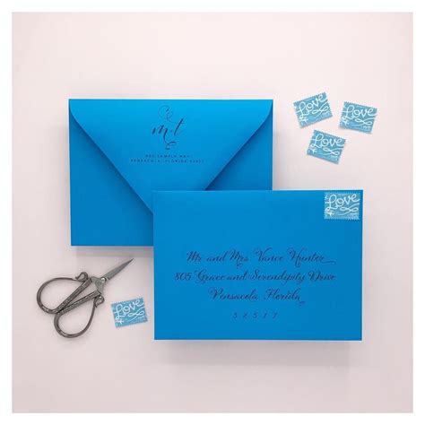 Address an envelope with good thoughts. Envelope Addressing on Wedding Invitations by Grace and ...