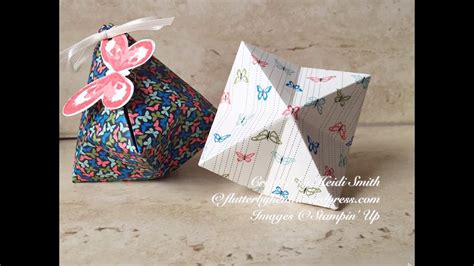 How To Make An Origami Treat Pouch Ferrero Friday 6 With Stampin Up
