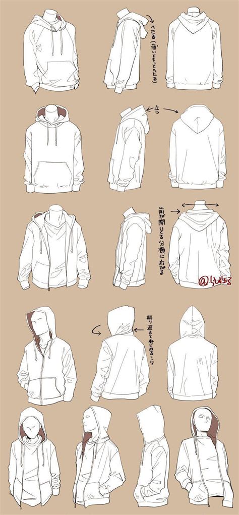Hoodie Drawing Reference And Sketches For Artists
