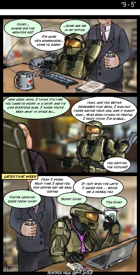 Another Halo Comic Strip Halo Funny Work Jokes Halo Video Game