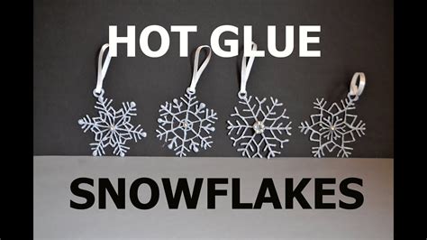 Diy Hot Glue Snowflakes Try Lovely Diy Youtube