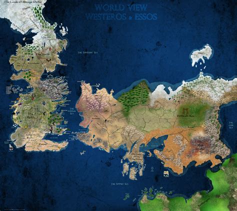 Song Of Ice And Fire Most Complete Speculative Map To Date