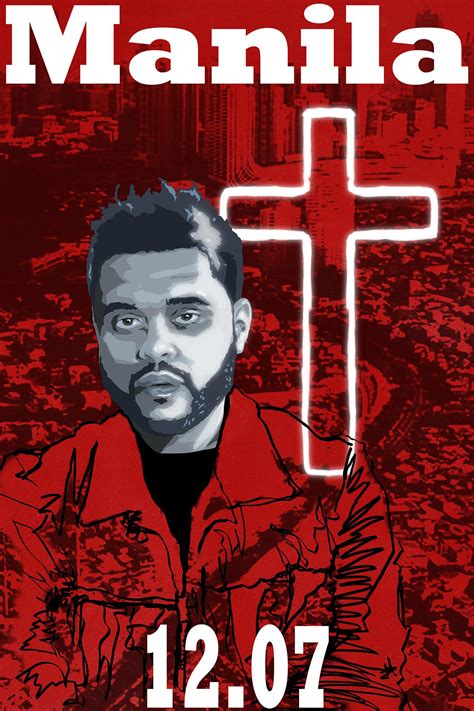 The Weeknd Manila Concert Poster 1207 Fan Art Ziggy Rphilippines