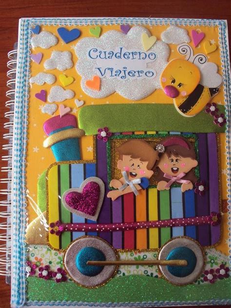 Cuaderno Viajero Portada Book Cover Diy School Crafts Kids Cards