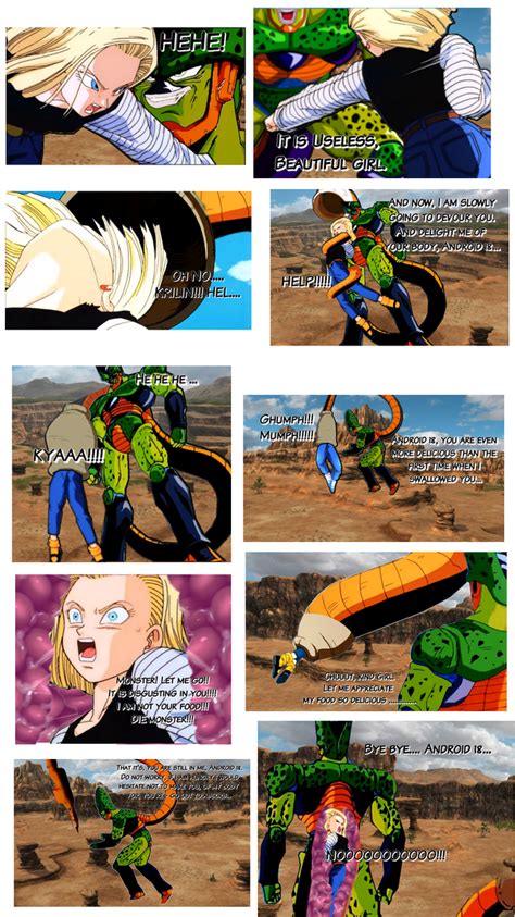 Cell Absorbs Android 18buu Saga By Cellvor On Deviantart
