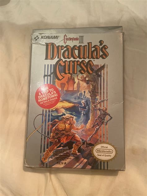 Vintage Nintendo Konami Castlevania Iii Draculas Curse W Box Etsy