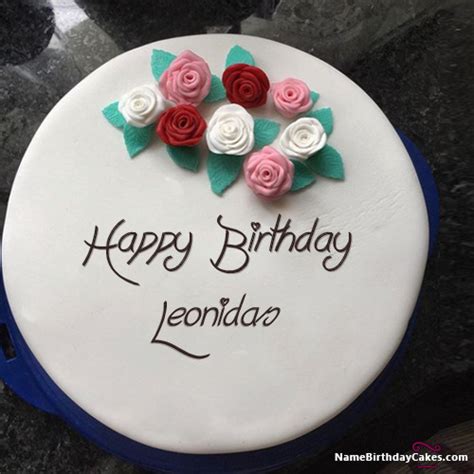 Happy Birthday Leonidas Cakes Cards Wishes