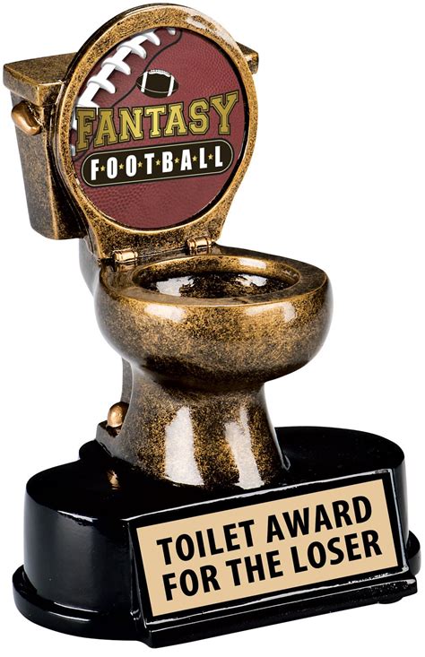 Commemorate their disastrous season with an unforgettable loser trophy, tattoo, or even a toilet seat! The toilet bowl trophy is a fitting award for the person ...