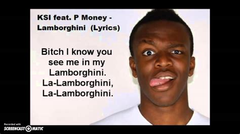 Ksi Feat P Money Lamborghini Lyrics Youtube