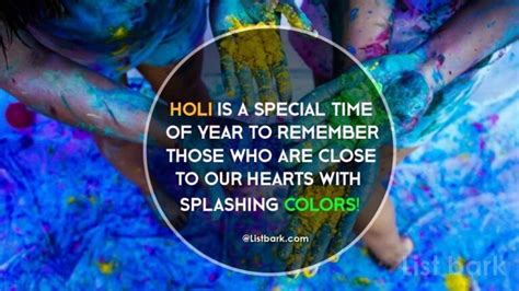 Best 50 Happy Holi Quotes With Images 2021 List Bark