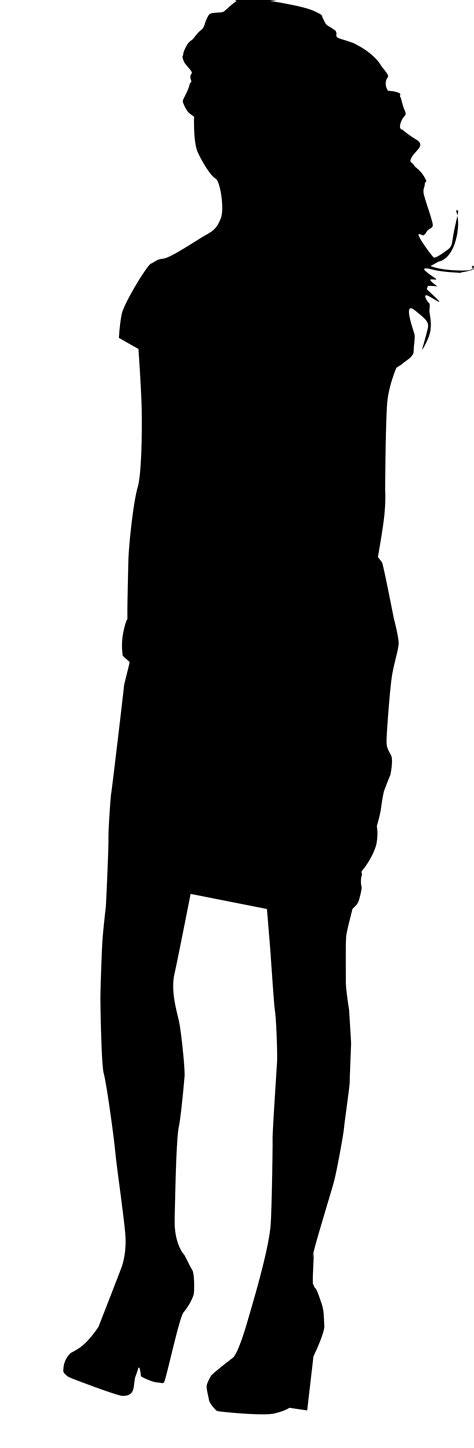 Woman Standing Silhouette Clipart Best