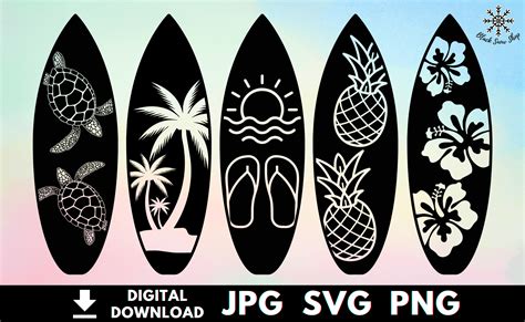 Summer Surf Board SVG Graphic By BlackSnowShopTH Creative Fabrica