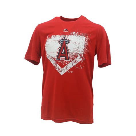 Los Angeles Angels Official Mlb Majestic Kids Youth Size Athletic Shirt