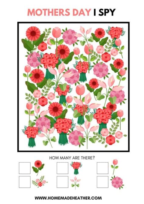 Free Mothers Day I Spy Printable Homemade Heather