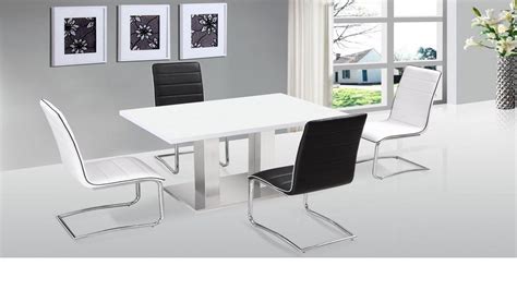We have a wide range of styles that fit the interior of the modern dining room. Ultra Modern White High Gloss Dining Table & 4 Chairs -Homegenies